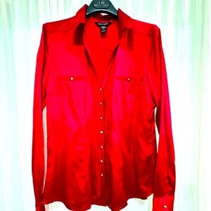White & Black Market brand , size M, color Red material, silk